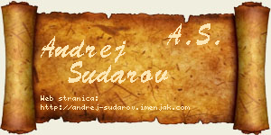 Andrej Sudarov vizit kartica